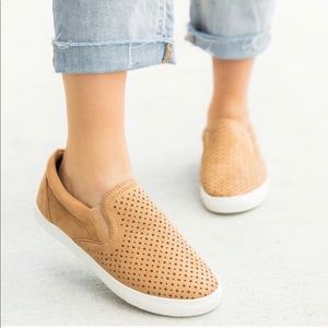 NEW Zoey Slip On Shoes- in Tan